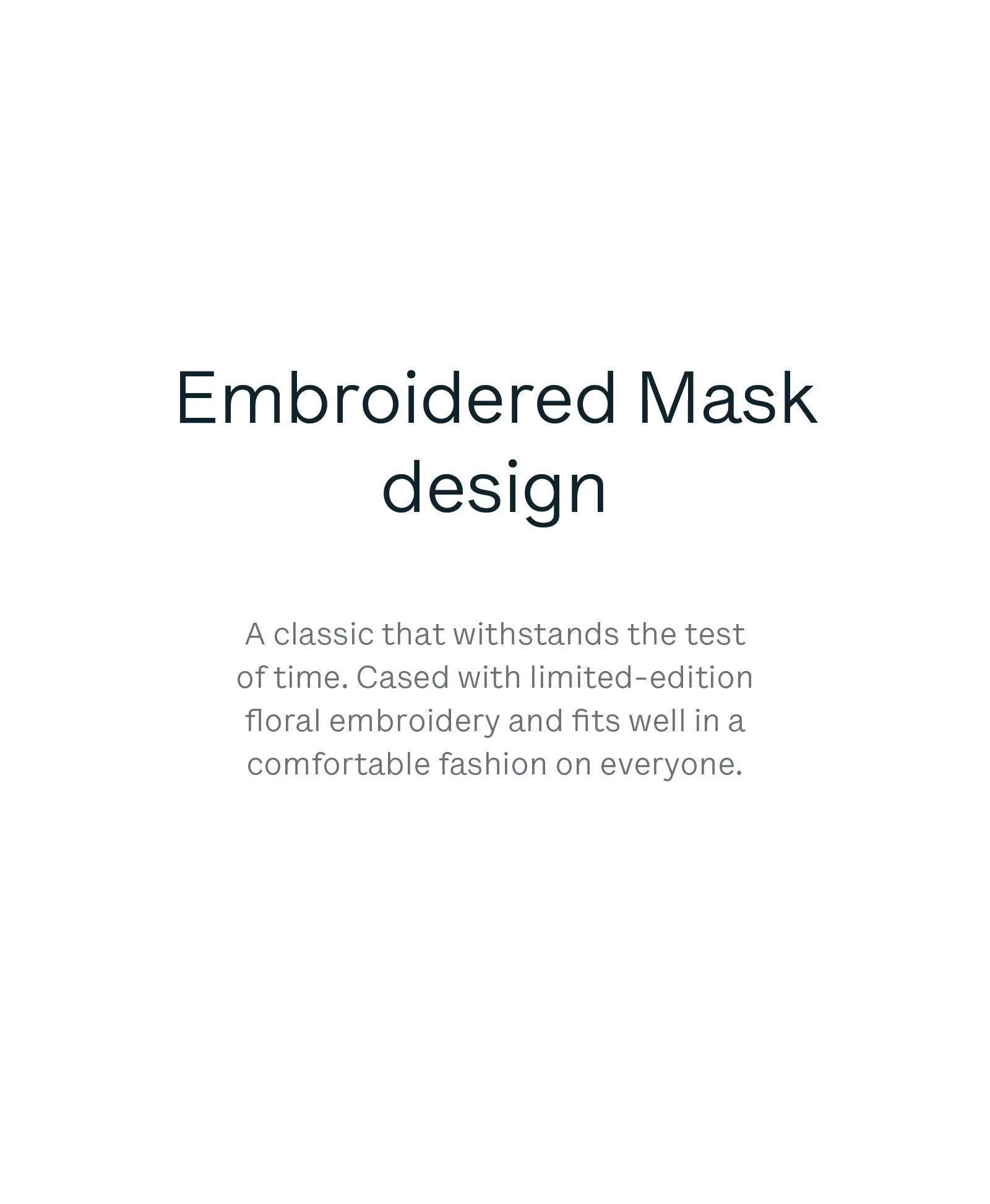 3 Universal Embroidered Masks - Image 4