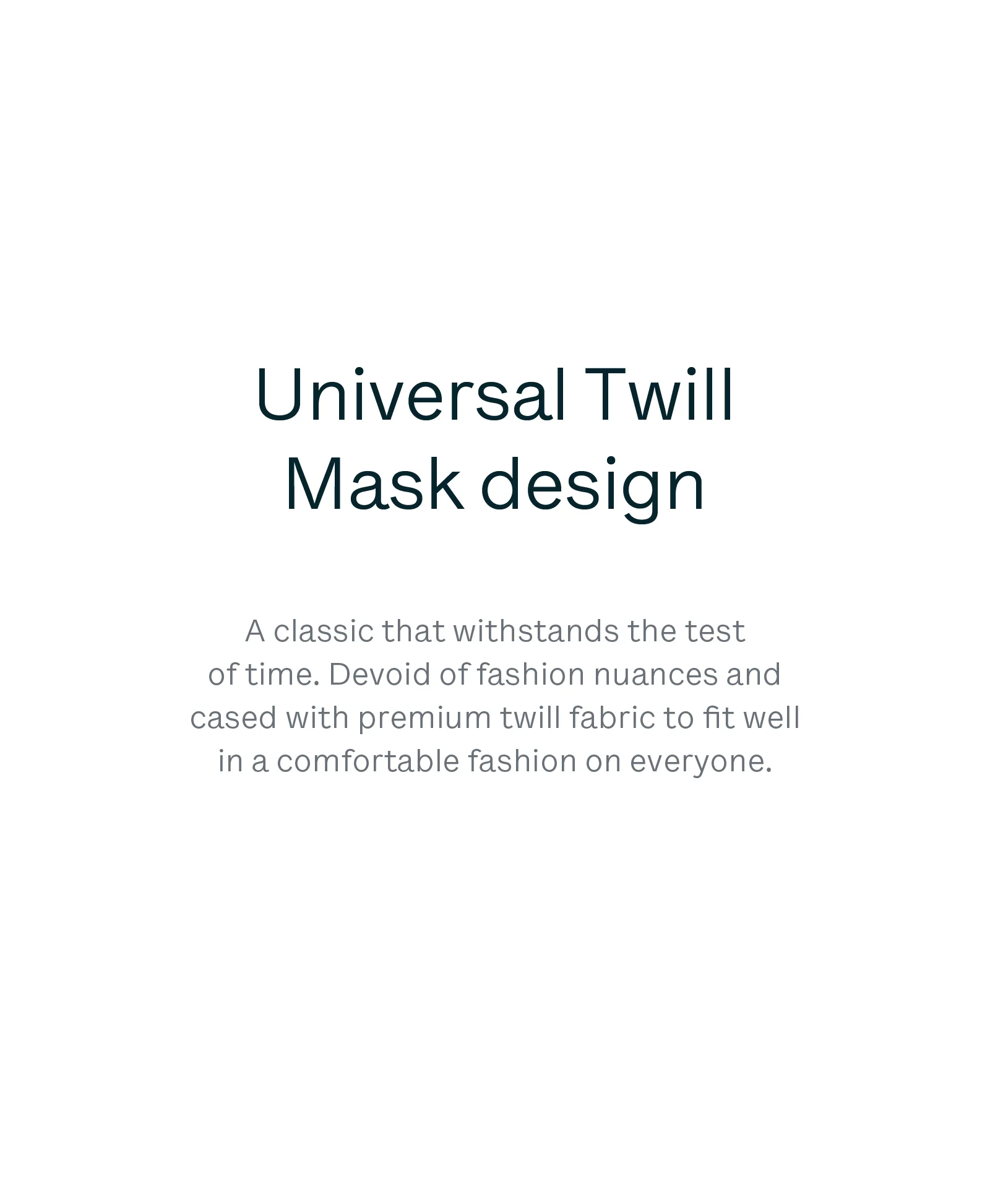 5 Universal Twill Masks - Image 2